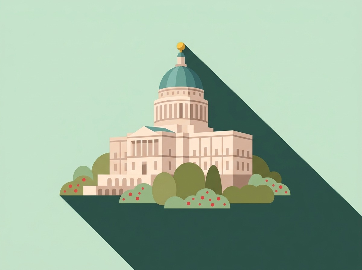 The domed legislature building, Victoria, illustrated
